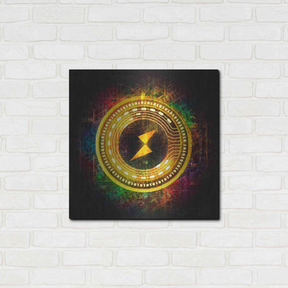 Luxe Metal Art 'Thorchain Better Than Gold' by Epic Portfolio Metal Wall Art,24x24