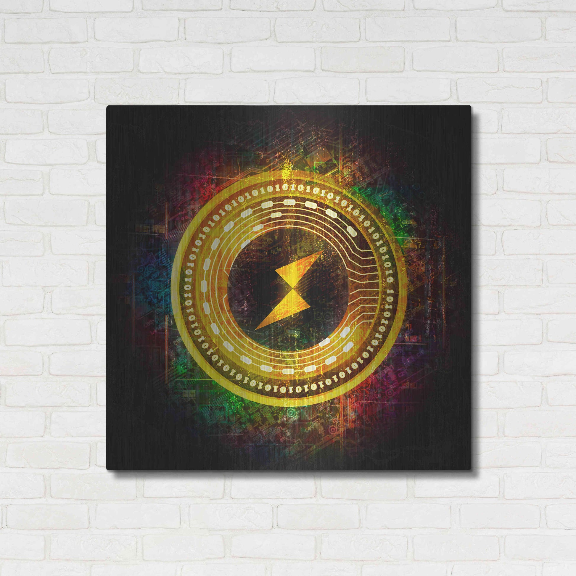 Luxe Metal Art 'Thorchain Better Than Gold' by Epic Portfolio Metal Wall Art,36x36