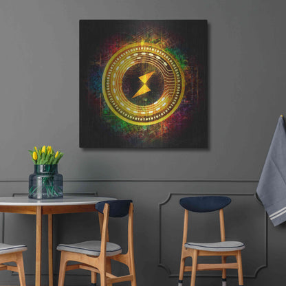 Luxe Metal Art 'Thorchain Better Than Gold' by Epic Portfolio Metal Wall Art,36x36