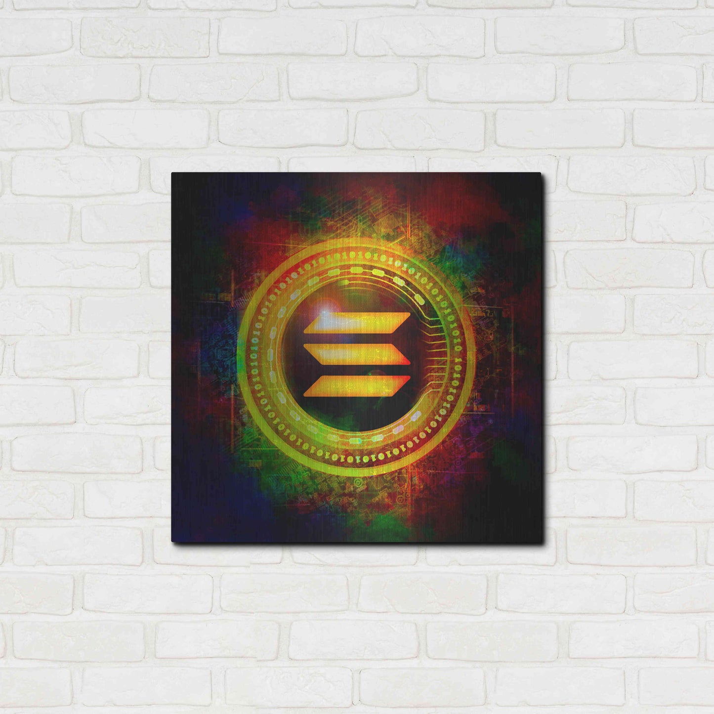 Luxe Metal Art 'Solana Better Than Gold' by Epic Portfolio Metal Wall Art,24x24