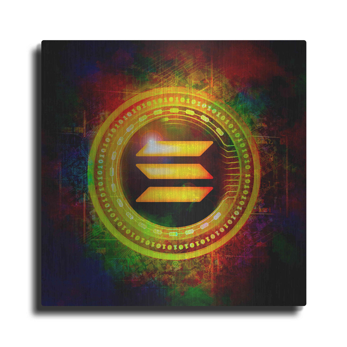 Luxe Metal Art 'Solana Better Than Gold' by Epic Portfolio Metal Wall Art