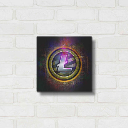 Luxe Metal Art 'Litecoin Better Than Gold' by Epic Portfolio Metal Wall Art,12x12
