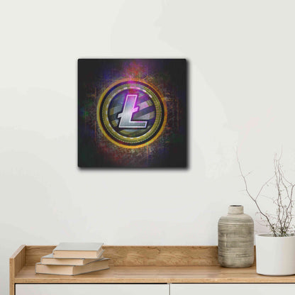 Luxe Metal Art 'Litecoin Better Than Gold' by Epic Portfolio Metal Wall Art,12x12