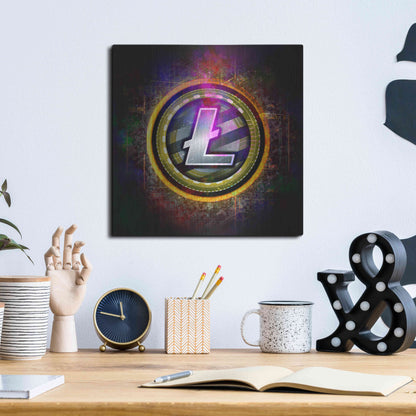 Luxe Metal Art 'Litecoin Better Than Gold' by Epic Portfolio Metal Wall Art,12x12