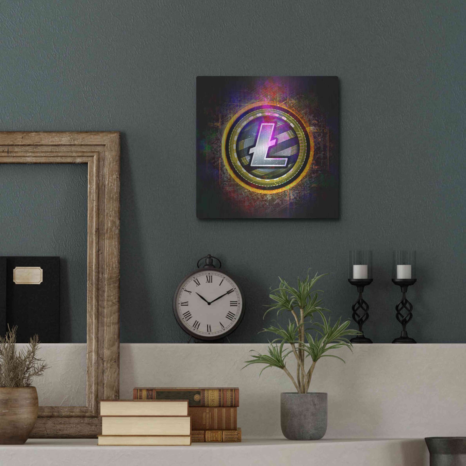 Luxe Metal Art 'Litecoin Better Than Gold' by Epic Portfolio Metal Wall Art,12x12