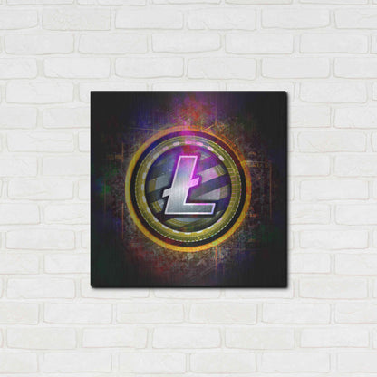 Luxe Metal Art 'Litecoin Better Than Gold' by Epic Portfolio Metal Wall Art,24x24
