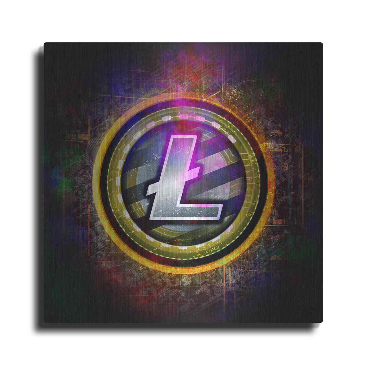 Luxe Metal Art 'Litecoin Better Than Gold' by Epic Portfolio Metal Wall Art