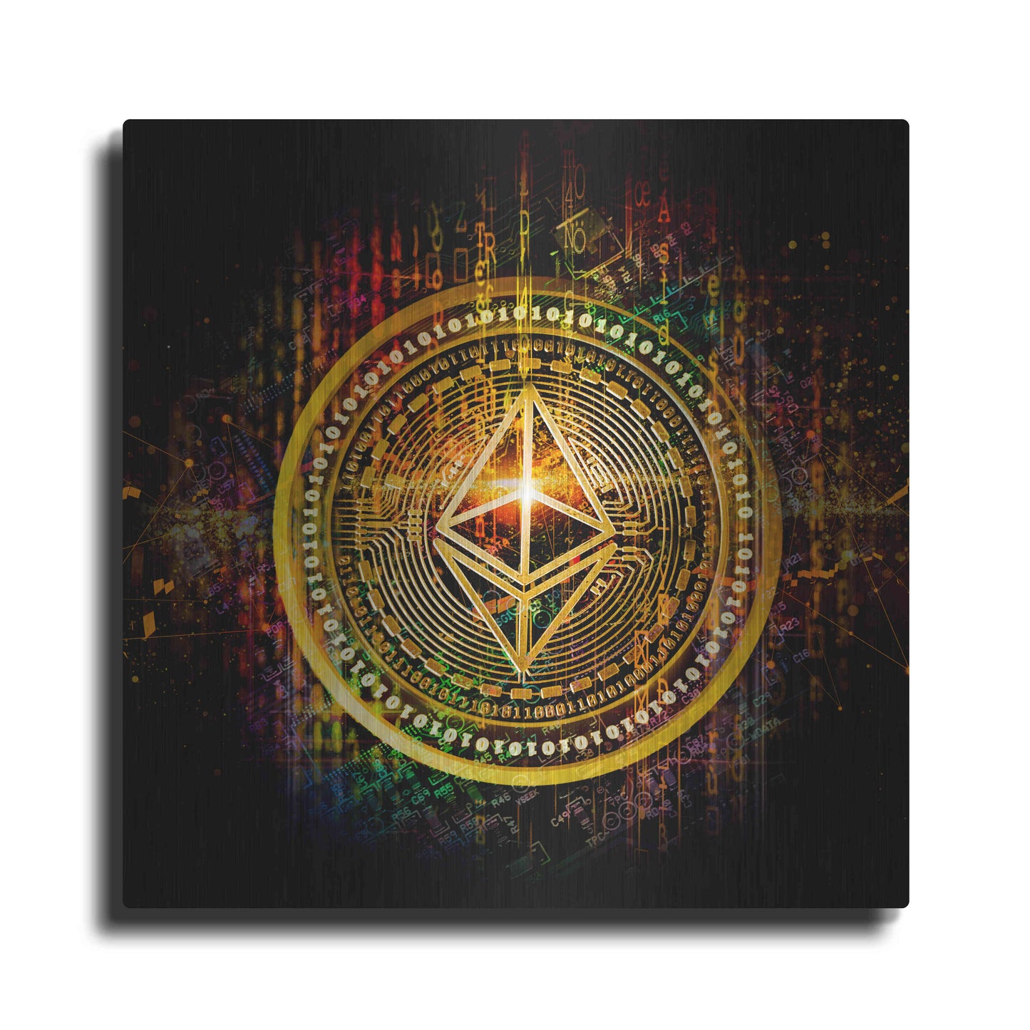 Luxe Metal Art 'Ethereum Better Than Gold' by Epic Portfolio Metal Wall Art