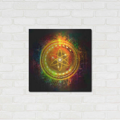 Luxe Metal Art 'Cosmos Better Than Gold' by Epic Portfolio Metal Wall Art,24x24