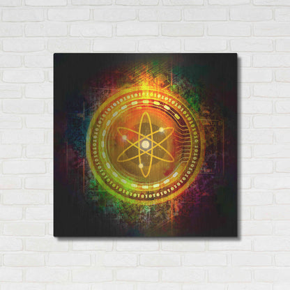 Luxe Metal Art 'Cosmos Better Than Gold' by Epic Portfolio Metal Wall Art,36x36