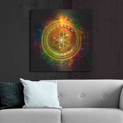 Luxe Metal Art 'Cosmos Better Than Gold' by Epic Portfolio Metal Wall Art,36x36