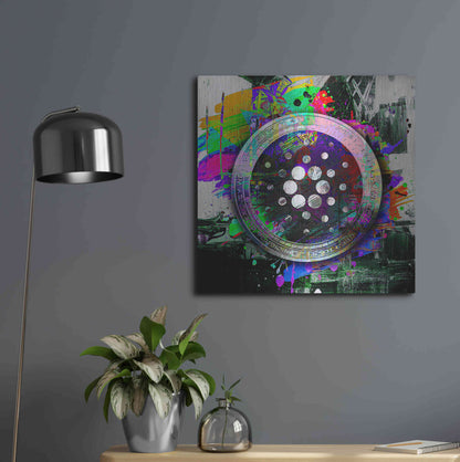 Luxe Metal Art 'Cardano Crypto Predator' by Epic Portfolio Metal Wall Art,24x24