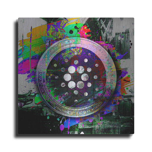 Luxe Metal Art 'Cardano Crypto Predator' by Epic Portfolio Metal Wall Art