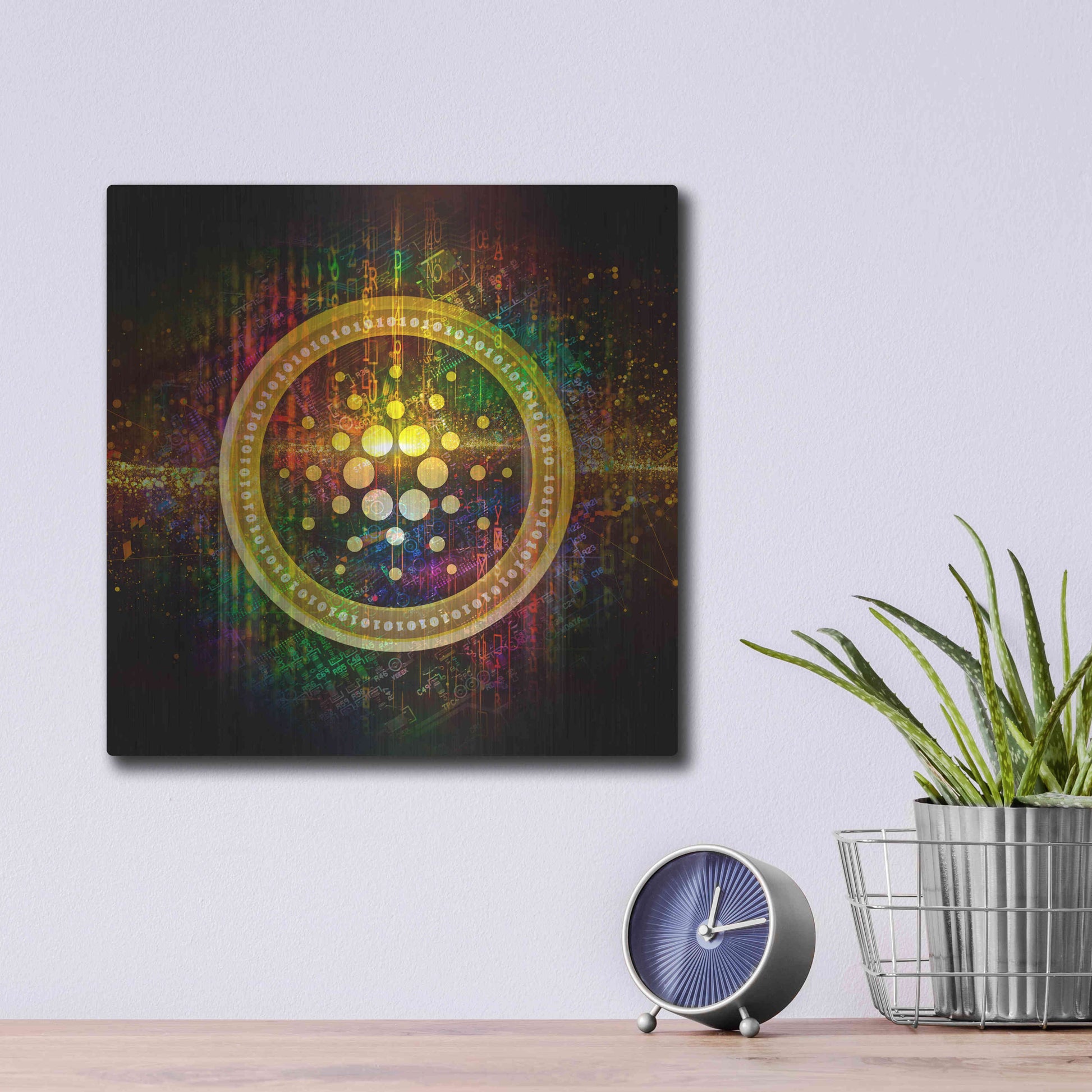 Luxe Metal Art 'Cardano Better Than Gold' by Epic Portfolio Metal Wall Art,12x12