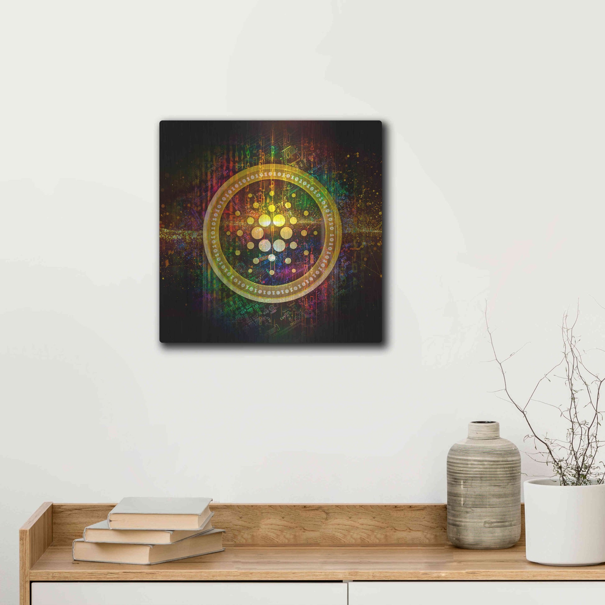 Luxe Metal Art 'Cardano Better Than Gold' by Epic Portfolio Metal Wall Art,12x12