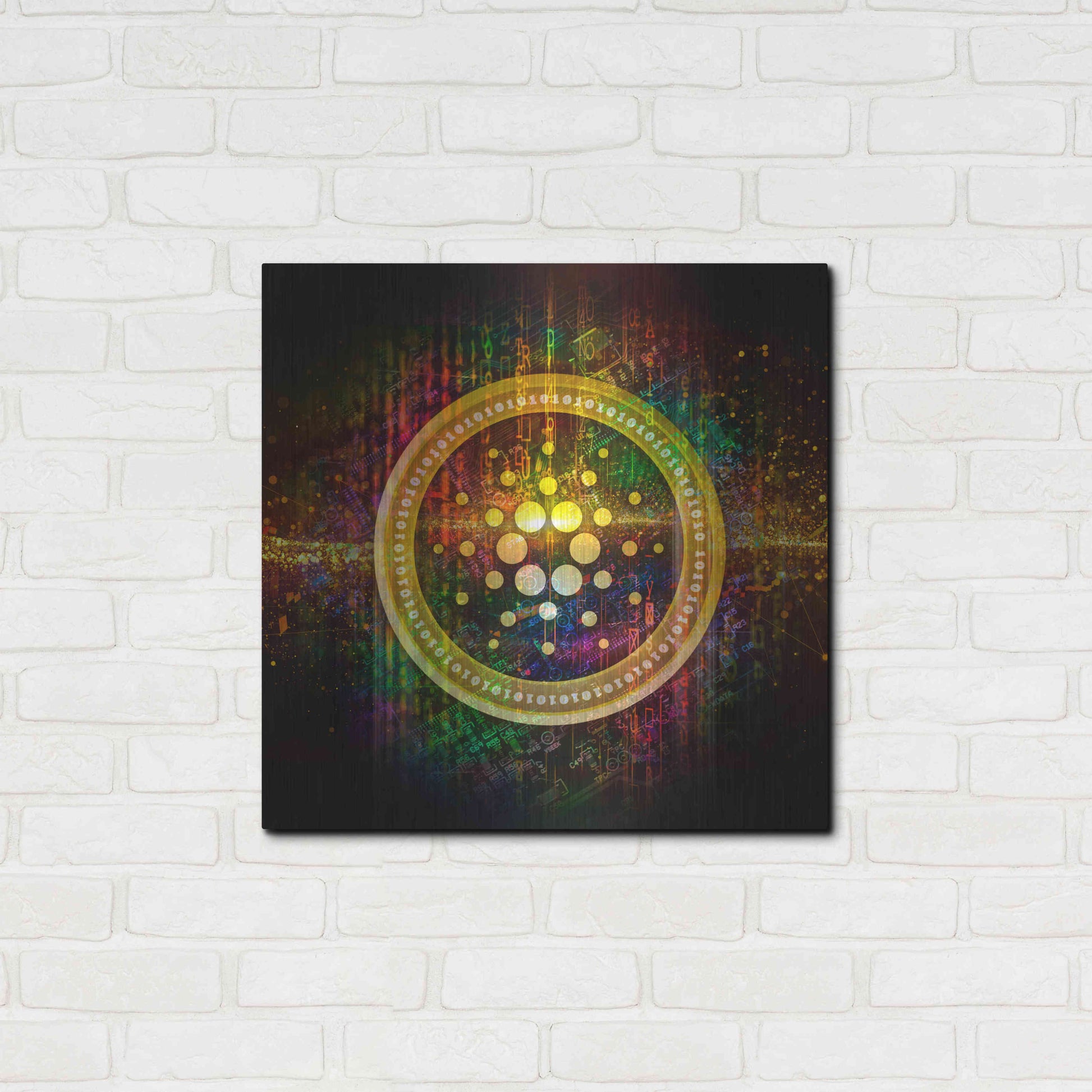 Luxe Metal Art 'Cardano Better Than Gold' by Epic Portfolio Metal Wall Art,24x24