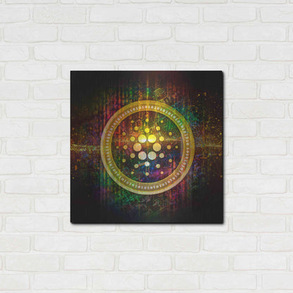 Luxe Metal Art 'Cardano Better Than Gold' by Epic Portfolio Metal Wall Art,24x24