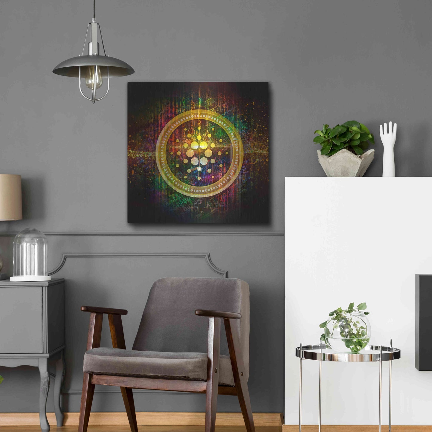 Luxe Metal Art 'Cardano Better Than Gold' by Epic Portfolio Metal Wall Art,24x24