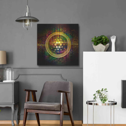Luxe Metal Art 'Cardano Better Than Gold' by Epic Portfolio Metal Wall Art,24x24