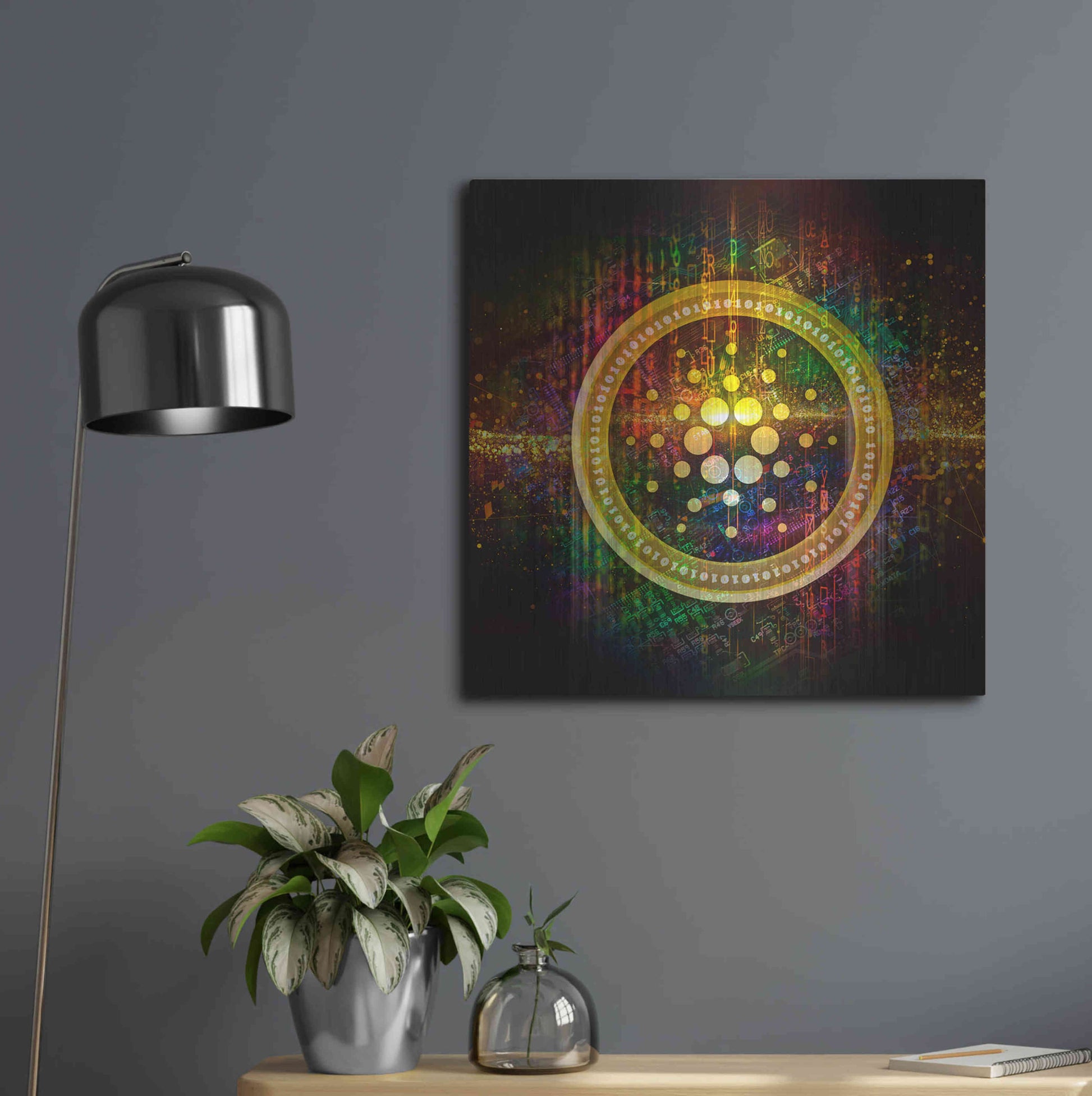 Luxe Metal Art 'Cardano Better Than Gold' by Epic Portfolio Metal Wall Art,24x24