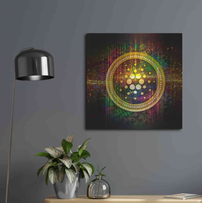 Luxe Metal Art 'Cardano Better Than Gold' by Epic Portfolio Metal Wall Art,24x24