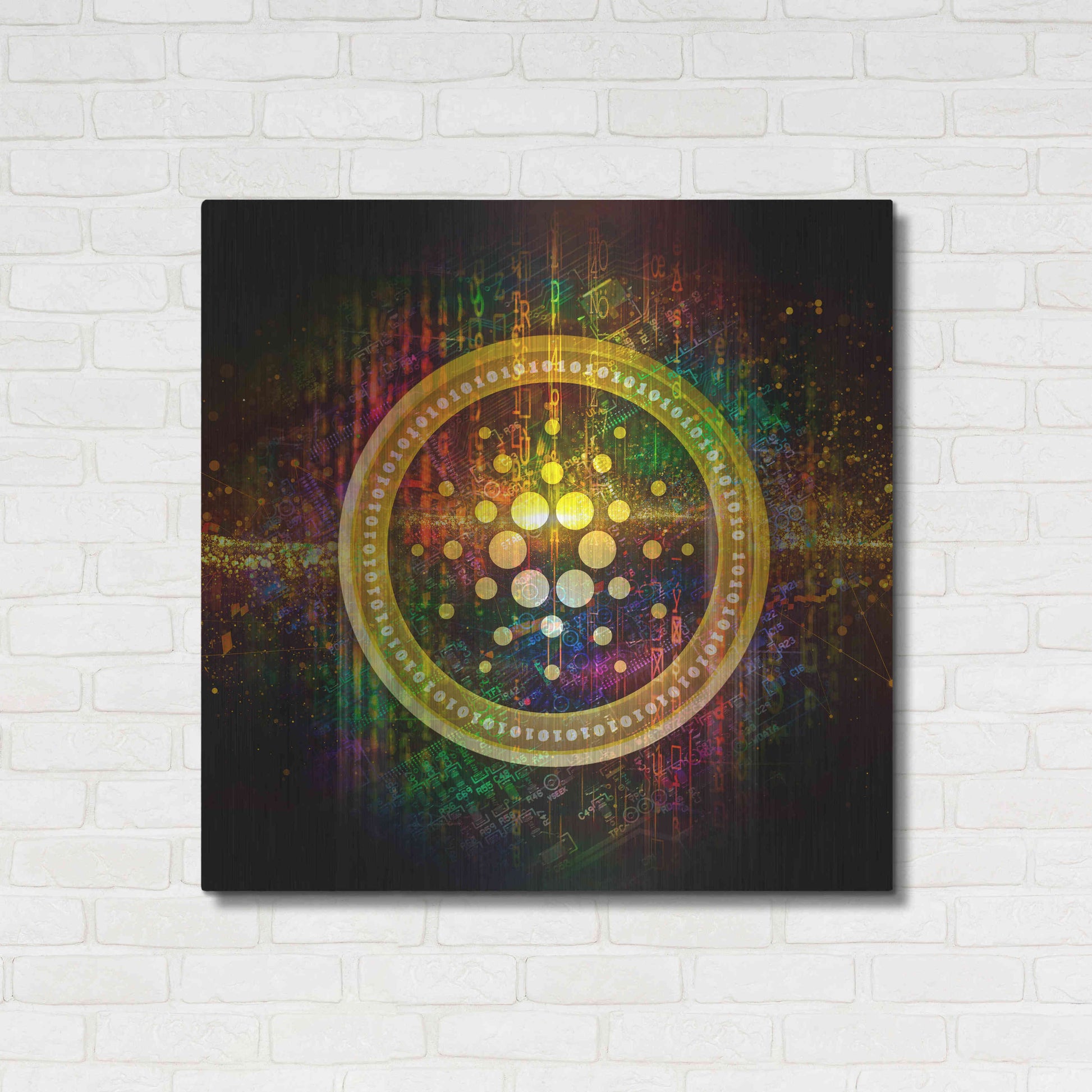Luxe Metal Art 'Cardano Better Than Gold' by Epic Portfolio Metal Wall Art,36x36