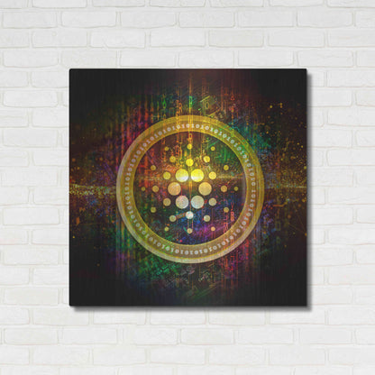 Luxe Metal Art 'Cardano Better Than Gold' by Epic Portfolio Metal Wall Art,36x36
