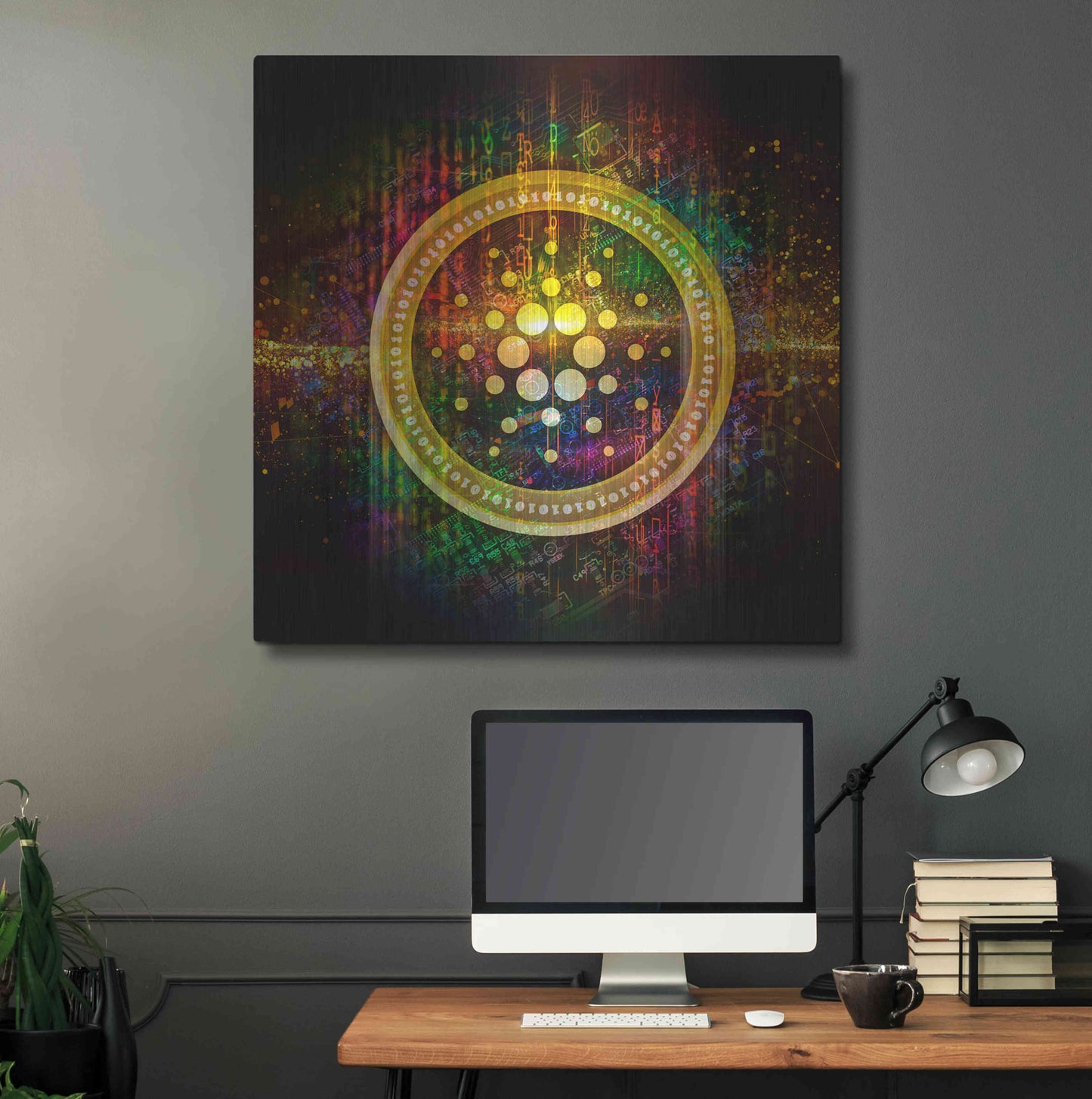 Luxe Metal Art 'Cardano Better Than Gold' by Epic Portfolio Metal Wall Art,36x36