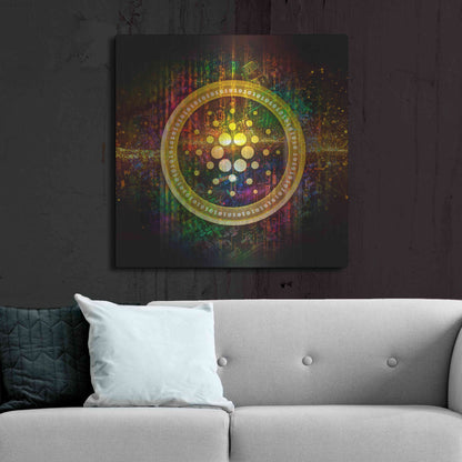Luxe Metal Art 'Cardano Better Than Gold' by Epic Portfolio Metal Wall Art,36x36