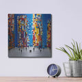 'City Sunrise' by Ekaterina Ermilkina – Metal Wall Art, 12x12 room view