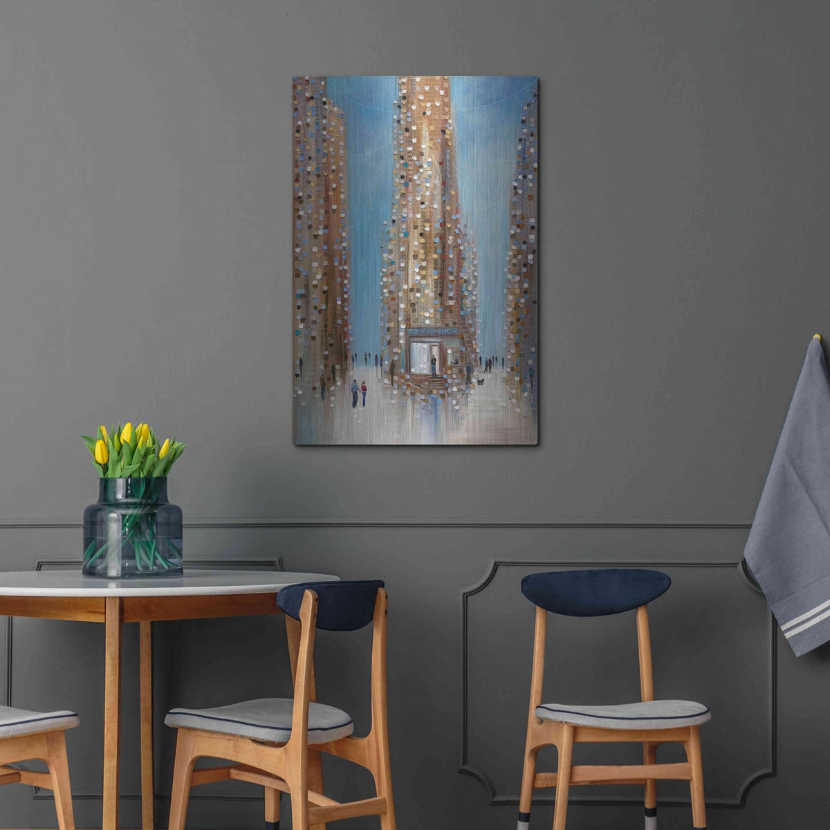 'Coffee Shop' by Ekaterina Ermilkina – Metal Wall Art, 24x36 room view
