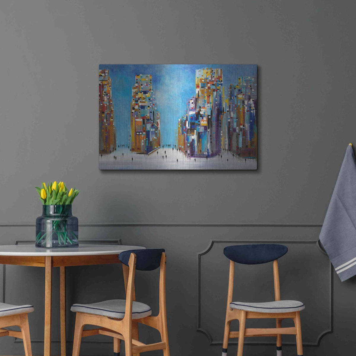 'Nyc Streets' by Ekaterina Ermilkina – Metal Wall Art, 36x24 room view