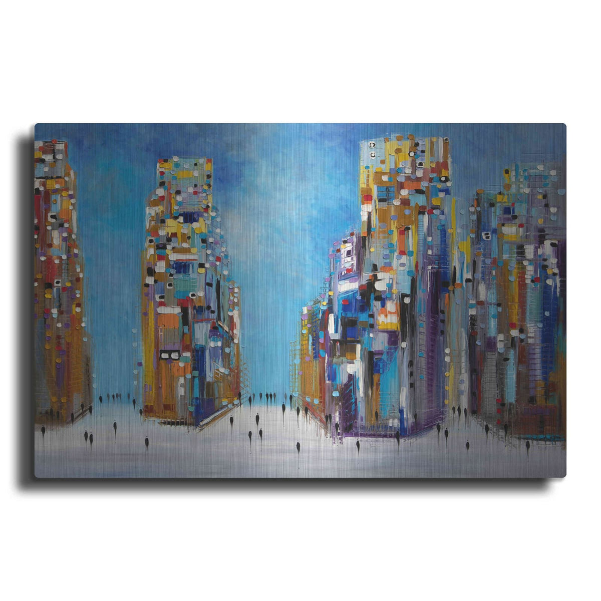 'Nyc Streets' by Ekaterina Ermilkina – Metal Wall Art