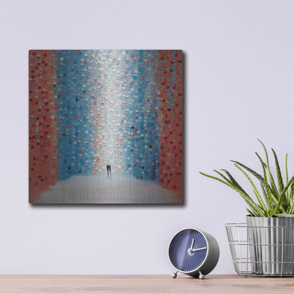 'Saturday Sunset' by Ekaterina Ermilkina – Metal Wall Art, 12x12 room view