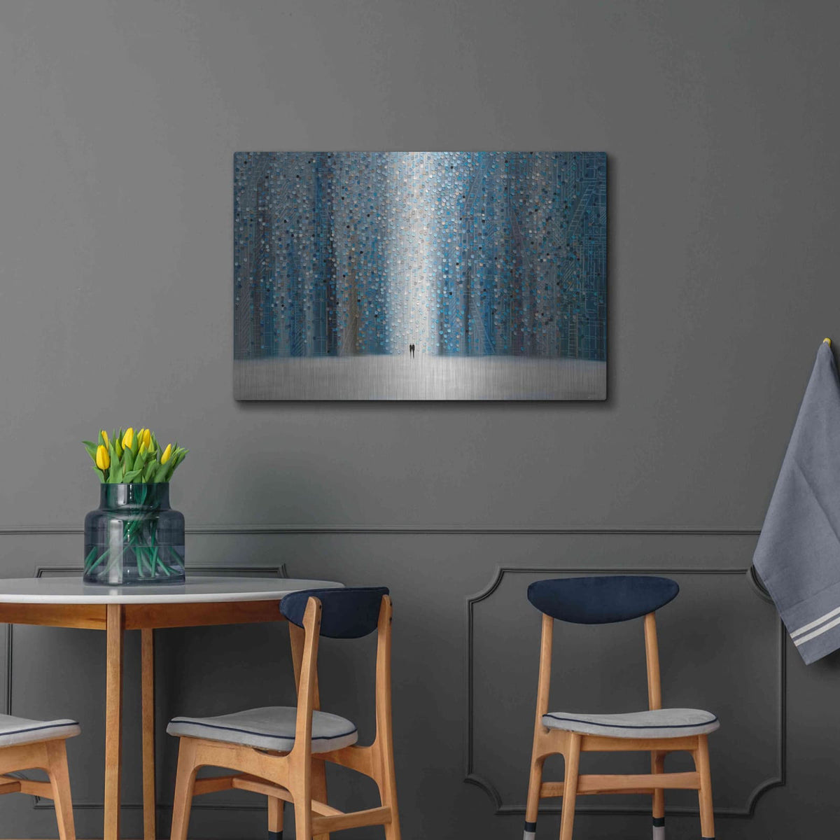 'Sounds Of The Rain' by Ekaterina Ermilkina – Metal Wall Art, 36x24 room view