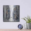 'City Escape' by Ekaterina Ermilkina – Metal Wall Art, 12x12 room view