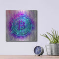 'Bitcoin Melt' by Cameron Gray – Metal Wall Art, 12x12 room view