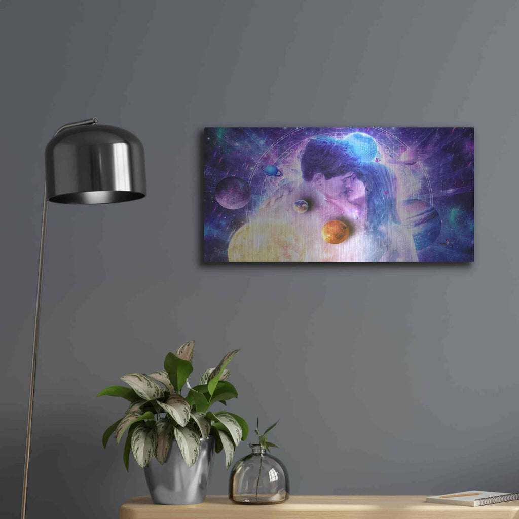 'Endless Moment' by Cameron Gray – Metal Wall Art, 24x12 room view