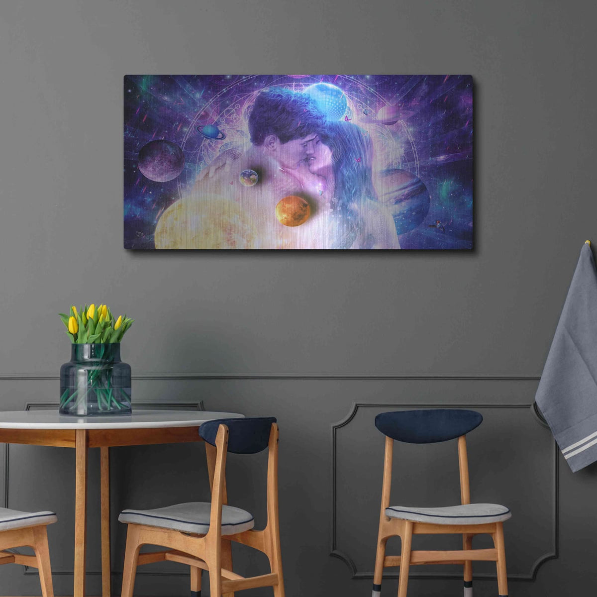 'Endless Moment' by Cameron Gray – Metal Wall Art, 48x24 room view