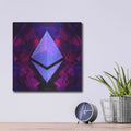 'Ethereum Future' by Cameron Gray – Metal Wall Art, 12x12 room view