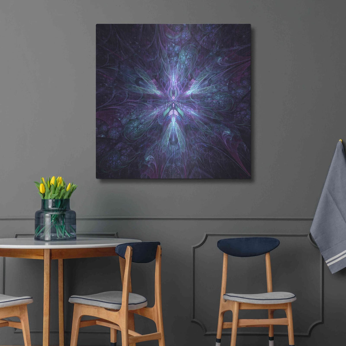 'Expanse Warp' by Cameron Gray – Metal Wall Art, 36x36 room view