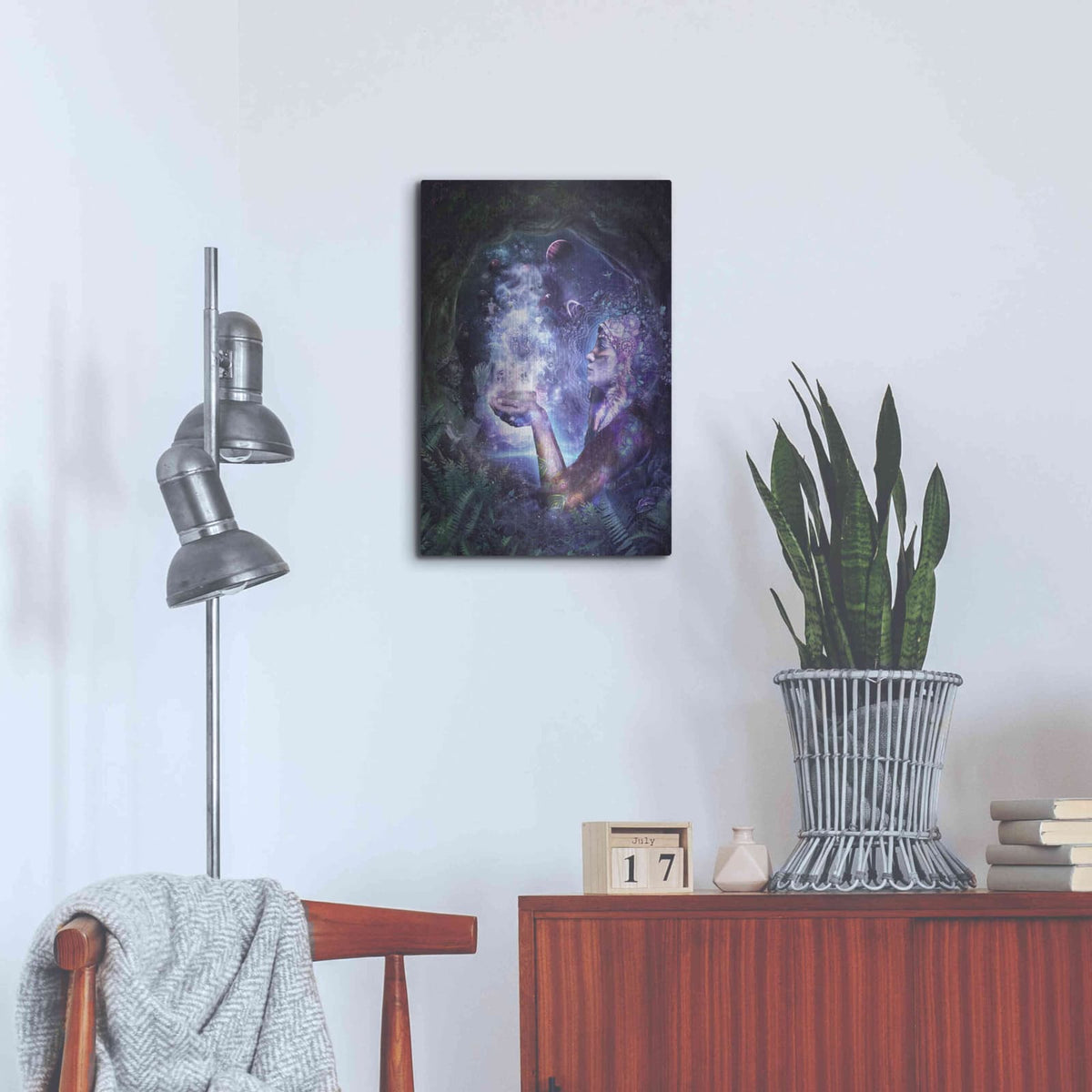 'Mother Aya' by Cameron Gray – Metal Wall Art, 16x24 room view