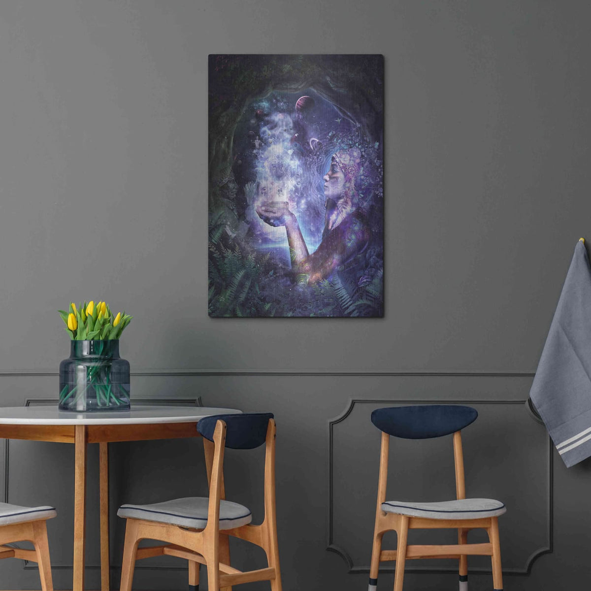 'Mother Aya' by Cameron Gray – Metal Wall Art, 24x36 room view