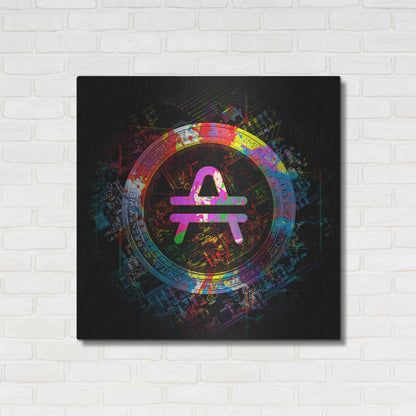 Luxe Metal Art 'Amp Crypto Power' by Epic Portfolio Metal Wall Art,36x36