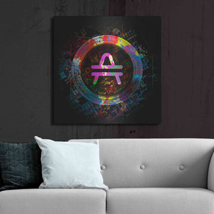Luxe Metal Art 'Amp Crypto Power' by Epic Portfolio Metal Wall Art,36x36