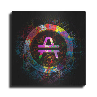 Luxe Metal Art 'Amp Crypto Power' by Epic Portfolio Metal Wall Art