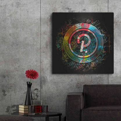 Luxe Metal Art 'Polkadot Crypto Power' by Epic Portfolio Metal Wall Art,36x36
