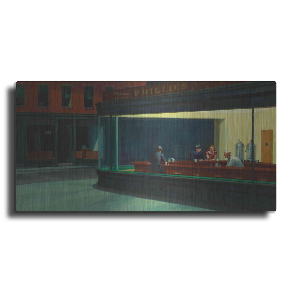 'Nighthawks, 1942' by Edward Hopper – Metal Wall Art