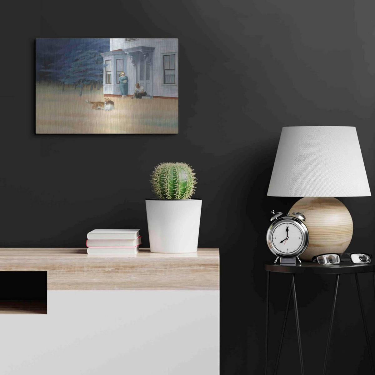 'Cape Cod Evening, 1939' by Edward Hopper – Metal Wall Art, 24x16 room view