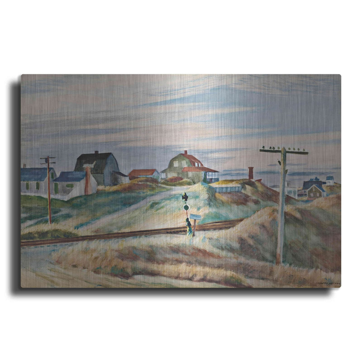 'Cottages at North Truro' by Edward Hopper – Metal Wall Art